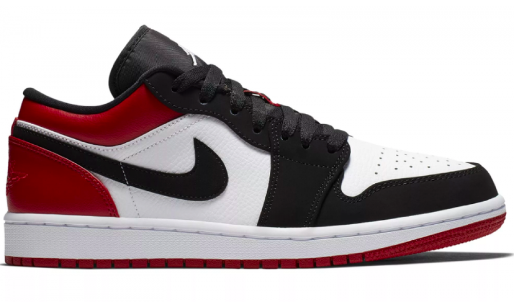 Air jordan 1 black toe low hot sale